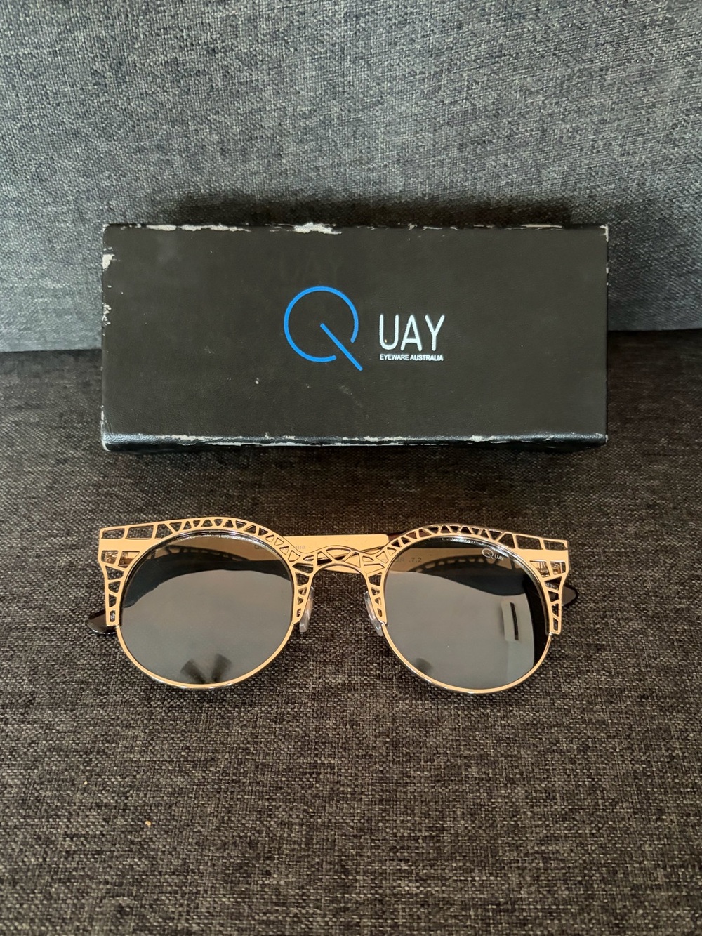 Quay - Gold Statement Sunglasses